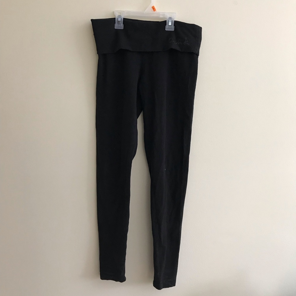PINK black yoga pant